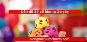 dàn đề 30 số khung 3 ngày