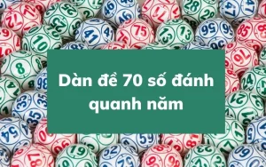 Dàn đề 70 số